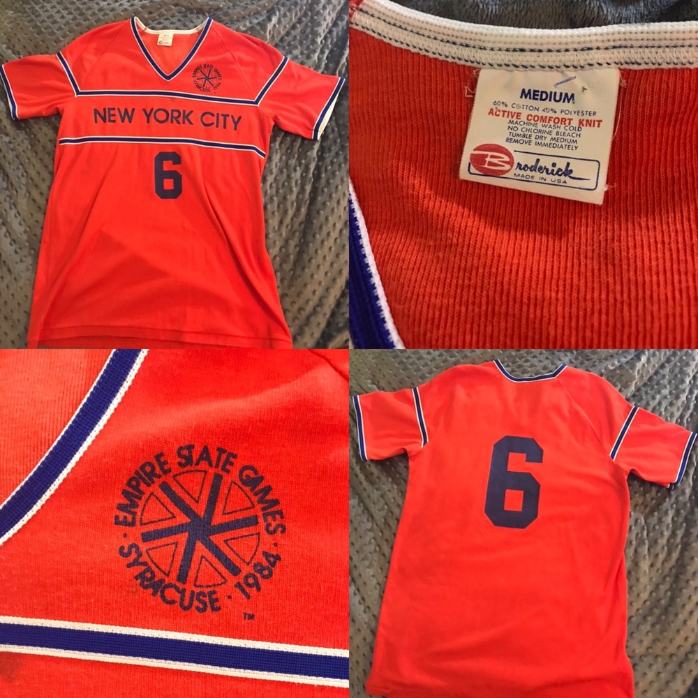 Vintage 1984 NYC basketball jersey. VTG NY sports